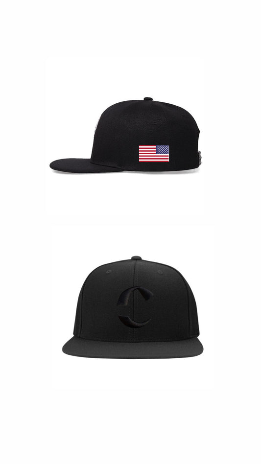 Black on Black SnapBack Cap